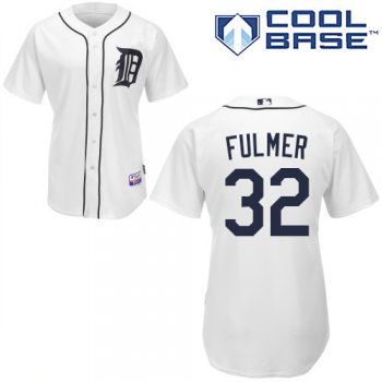 Tigers #32 Michael Fulmer White Home Women's Stitched Baseball Jersey