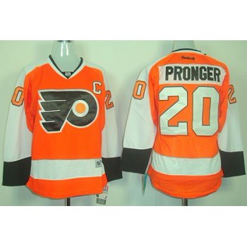 Philadelphia Flyers #20 Chris Pronger Orange Womens Jersey