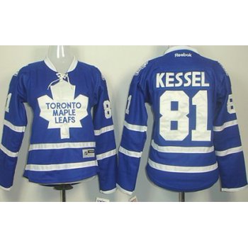 Toronto Maple Leafs #81 Phil Kessel Blue Womens Jersey