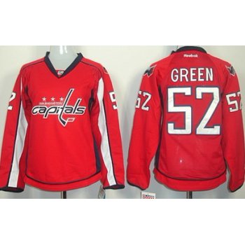 Washington Capitals #52 Mike Green Red Womens Jersey