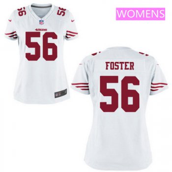 Women's 2017 NFL Draft San Francisco 49ers #56 Reuben Foster White Road Stitched NFL Nike Game Jersey