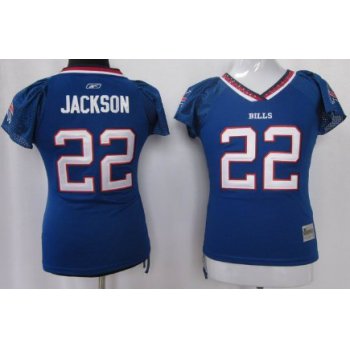 Buffalo Bills #22 Fred Jackson Light Blue Womens Field Flirt Fashion Jersey