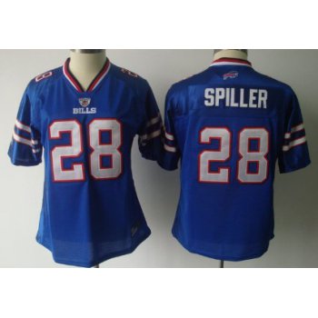 Buffalo Bills #28 C.J.Spiller Light Blue Womens Jersey
