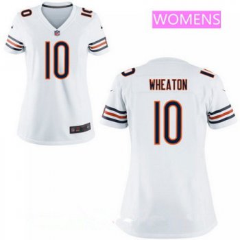 Women's Chicago Bears #10 Markus Wheaton White Road Stitched NFL Nike Game Jersey