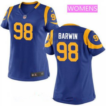 Women's Los Angeles Rams #98 Connor Barwin Royal Blue Alternate Stitched NFL Nike Game Jersey