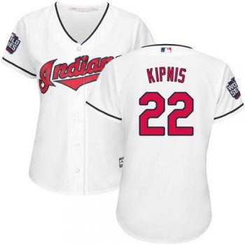 Indians #22 Jason Kipnis White 2016 World Series Bound Women's Home Stitched MLB Jersey