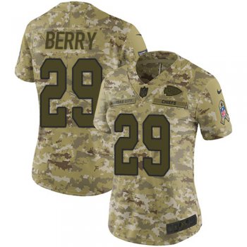 Nike Chiefs #29 Eric Berry Camo Women's Stitched NFL Limited 2018 Salute to Service Jersey