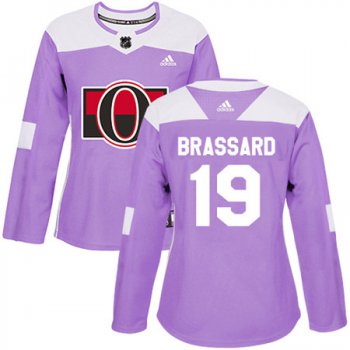 Adidas Senators #19 Derick Brassard Purple Authentic Fights Cancer Women's Stitched NHL Jersey
