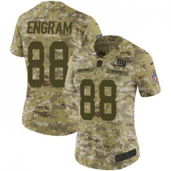 Nike Giants #88 Evan Engram Camo Women's Stitched NFL Limited 2018 Salute to Service Jersey