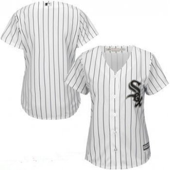 Women's Chicago White Sox Blank White Home MLB Cool Base Stitched Baseball Jersey