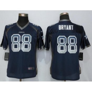Women's Dallas Cowboys #88 Dez Bryant Navy Blue Drift Fashion NFL Nike Jersey