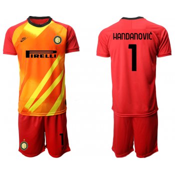 2020-21 Inter Milan 1 HANDANOVIC Red Goalkeeper Soccer Jersey