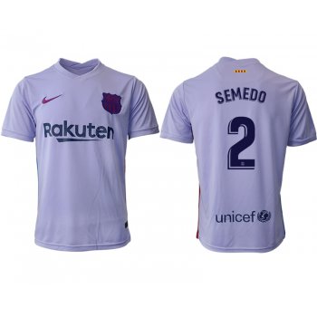 Men 2021-2022 Club Barcelona away aaa version purple 2 Soccer Jersey