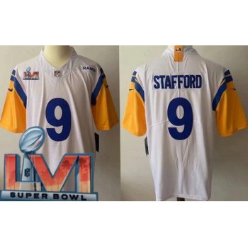 Women's Los Angeles Rams #9 Matthew Stafford Limited White Alternate 2022 Super Bowl LVI Bound Vapor Jersey