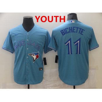 Youth Toronto Blue Jays #11 Bo Bichette Light Blue Stitched MLB Cool Base Nike Jersey
