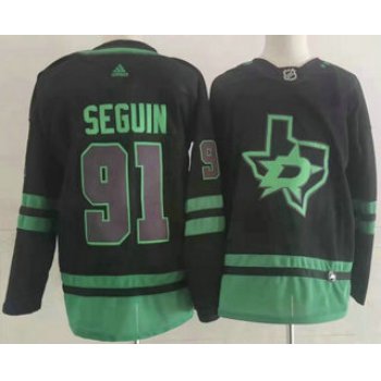 Men's Dallas Stars #91 Tyler Seguin Black 2022 Stitched NHL Jersey