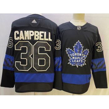 Men's Toronto Maple Leafs #36 Jack Campbell Black X Drew House Inside Out Stitched Jersey