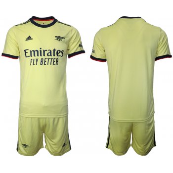 Men 2021-2022 Club Arsenal away yellow blank Soccer Jersey