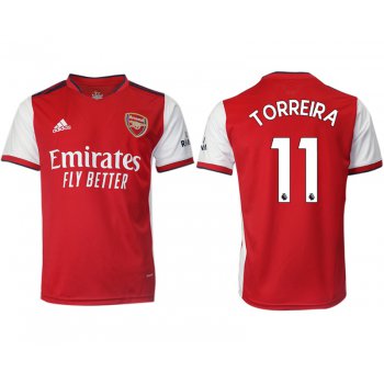 Men 2021-2022 Club Arsenal home aaa version red 11 Soccer Jersey
