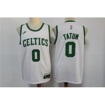 Men's Boston Celtics Jayson Tatum White NEW 2022 Nike City Edition Stitched Swingman Jersey