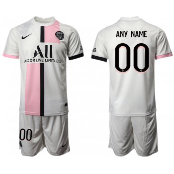 Men 2021-2022 Club Paris St German away white customized Soccer Jersey