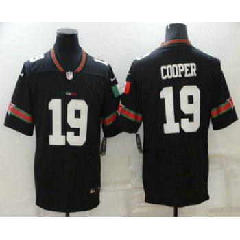 Men's Dallas Cowboys #19 Amari Cooper Black Mexico 2021 Vapor Untouchable Stitched Nike Limited Jersey