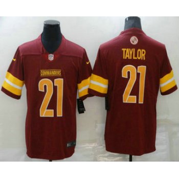Men's Washington Commanders #21 Sean Taylor Red NEW 2022 Vapor Untouchable Stitched Nike Limited Jersey
