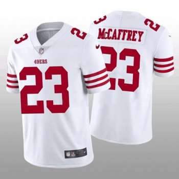 Men's San Francisco 49ers #23 Christian McCaffrey White Vapor Untouchable Stitched Jersey