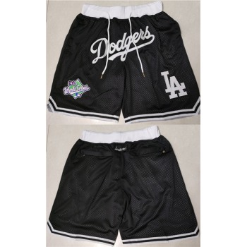 Men's Los Angeles Dodgers Black Shorts (Run Small)