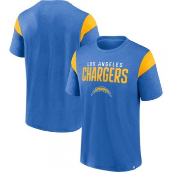 Men's Los Angeles Chargers Powder Blue Gold Home Stretch Team T-Shirt