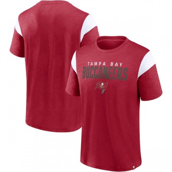 Men's Tampa Bay Buccaneers Red White Home Stretch Team T-Shirt