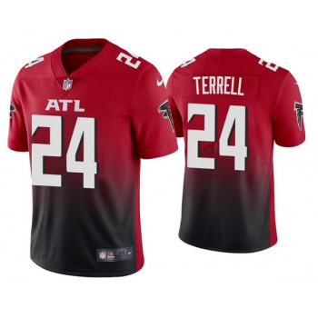 Men's Atlanta Falcons #24 A.J. Terrell 2020 Red 2nd Alternate Vapor Limited NFL Stitched NFL Jersey