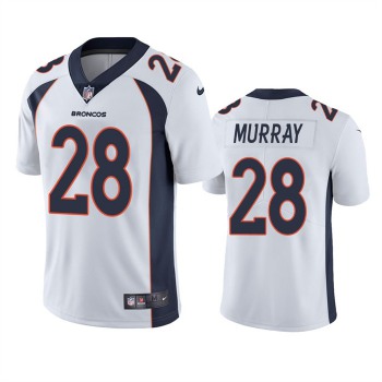 Men's Denver Broncos #28 Latavius Murray White Vapor Untouchable Stitched Jersey