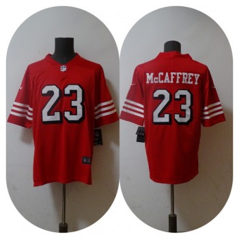 Men's New England Patriots #23 Christian McCaffrey 2022 Red Vapor Untouchable Stitched Jersey
