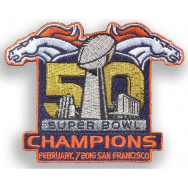 2016 Super Bowl 50th Champions Denver Broncos Championship Patch