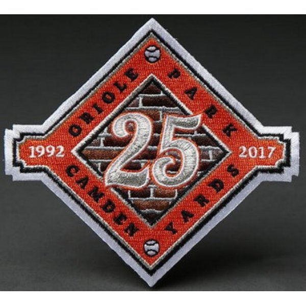 2017 Baltimore Orioles 25th Years Anniversary and Commemorative Patch