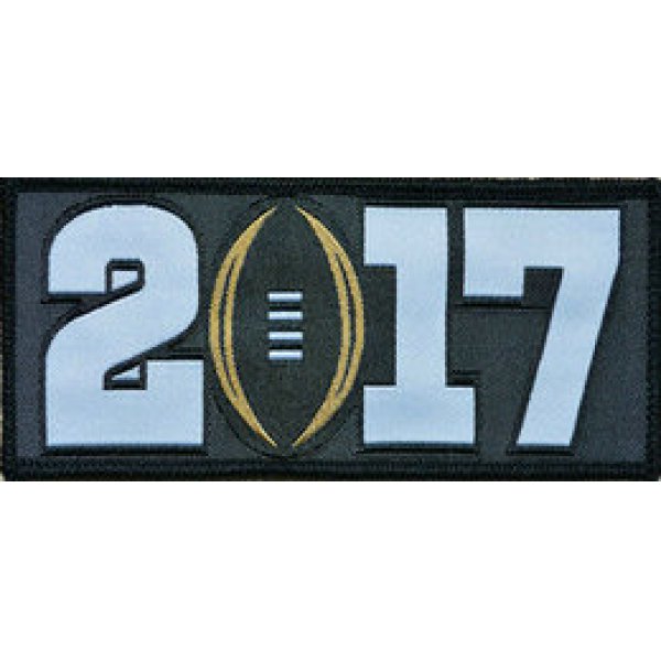 2017 College National Championship Playoff Game Jersey Patch Black
