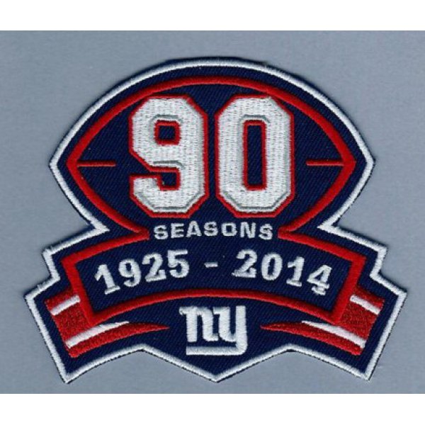 New York Giants 90th Anniversary Patch