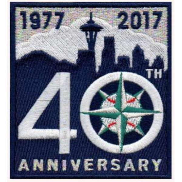 Seattle Mariners 2017 Blue Sliver 40th Anniversary Team Logo Patch