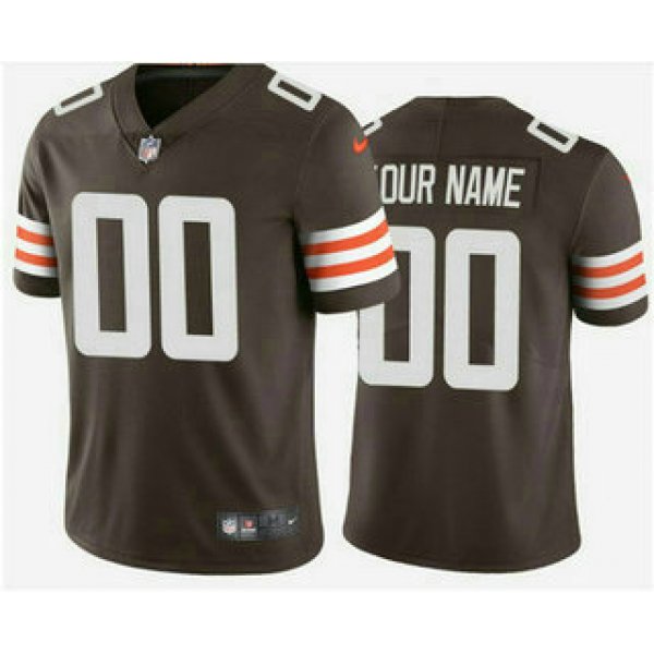 Men's Cleveland Browns Customized 2020 New Brown Team Color Vapor Untouchable NFL Stitched Limited Jersey