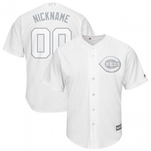 Cincinnati Reds Majestic 2019 Players' Weekend Cool Base Roster Custom White Jersey