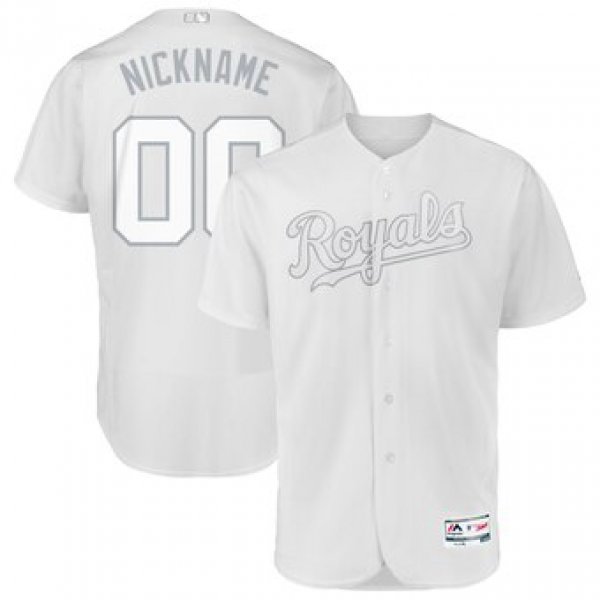 Kansas City Royals Majestic 2019 Players' Weekend Flex Base Authentic Roster Custom White Jersey