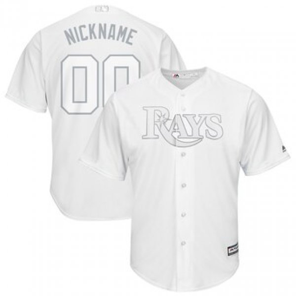 Tampa Bay Rays Majestic 2019 Players' Weekend Cool Base Roster Custom White Jersey