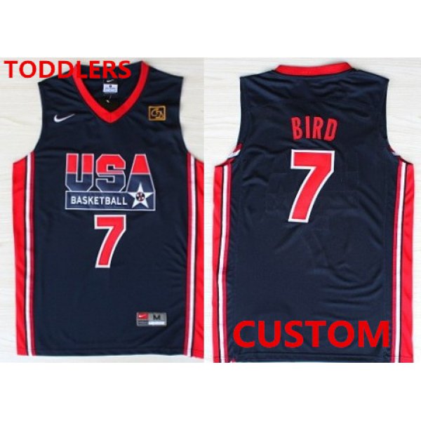 Toddlers Custom 1992 Olympics Team USA Navy Blue Swingman Jersey