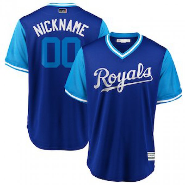 Men's Kansas City Royals Majestic Royal 2018 Players' Weekend Cool Base Custom Jersey