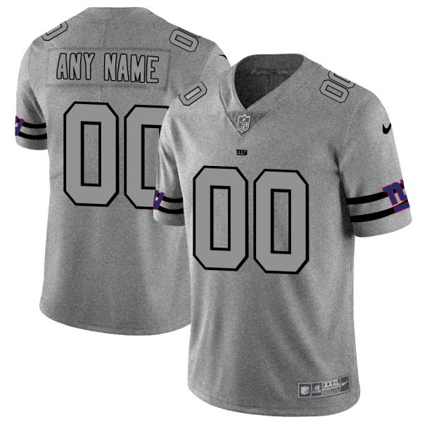 Nike Giants Customized 2019 Gray Gridiron Gray Vapor Untouchable Limited Jersey