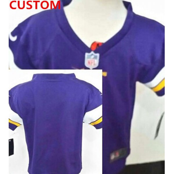 Nike Minnesota Vikings Custom Purple Toddlers Jersey
