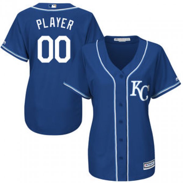 Women's Kansas City Royals Majestic Royal Cool Base Alternate Jersey