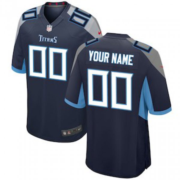 Men's Tennessee Titans Nike Navy 2018 Custom Game Jersey