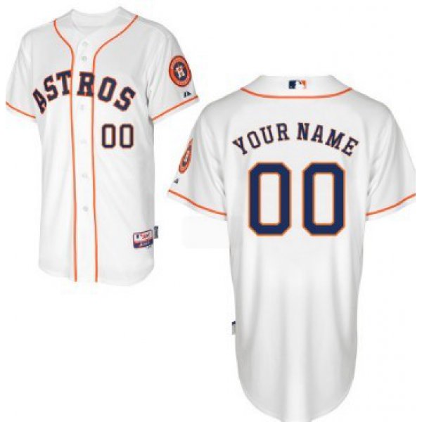 Men's Houston Astros Customized White Jersey